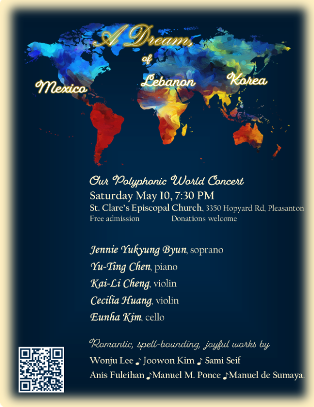 Our Polyphonic World Concert Flyer